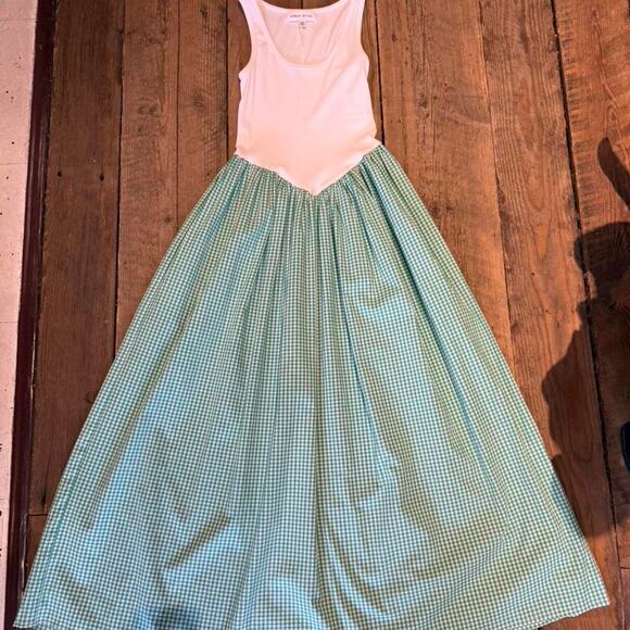 Other Dresses & Skirts - White and green gingham summer